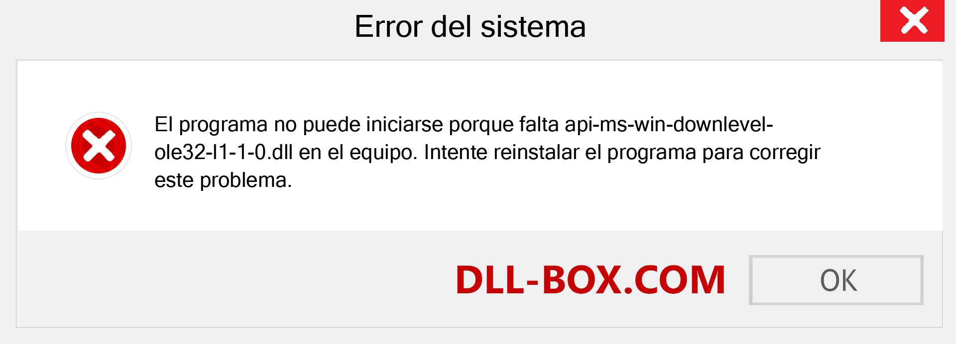 ¿Falta el archivo api-ms-win-downlevel-ole32-l1-1-0.dll ?. Descargar para Windows 7, 8, 10 - Corregir api-ms-win-downlevel-ole32-l1-1-0 dll Missing Error en Windows, fotos, imágenes